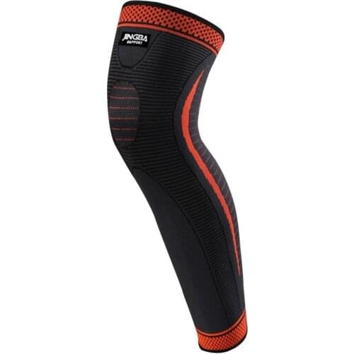 1Pc Leg Knee Brace Elastic Soft Nylon Stress Relief Long Leg Knee Sleeve for Sports