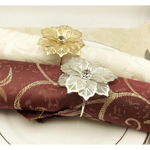 100pcsStainless Steel West Dinner Towel Napkin Ring Table Decoration Serviette Rings Napkin Holder Party Wedding Decoration fang