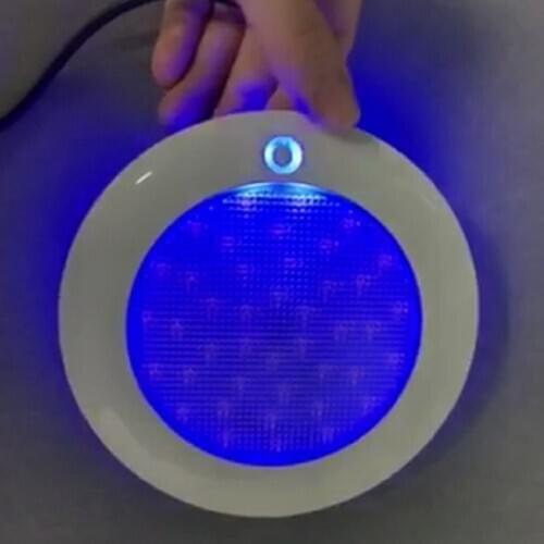 4inch MARINE BOAT RV LED CEILING LIGHT ABS PLASTIC BRIGHT YELLOW & BLUE