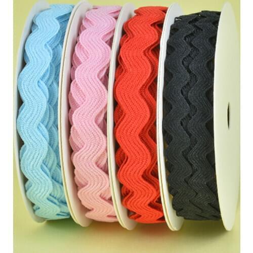 5mm 3/8'' 6 yards Ric Rac Ribbon Zig Zag Ribbon DIY Handmade Wave Ribbon Trims