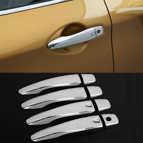 ABS Chrome Car Door Handle Bowl Covers Trims Protection Sticker For Nissan Qashqai J11 2015 2016 2017 2018 2019 Accessories