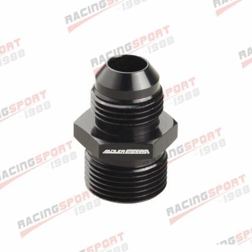 ADLERSPEED -8AN 8AN Male Flare To M22 x 1.5 Metric Straight Fitting Aluminum Black