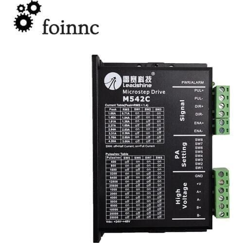 Leadshine 2-phase stepper motor driver M542C input voltage 24-48VDC current 1.0-4.2A nema23 stepper motor driver