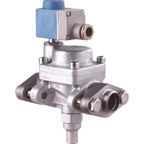 Steel 10W 12W 20W EVRA solenoid valve for refrigeration system used for ammonia