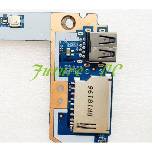 JOUTNDLN for Lenovo Air 15IWL 530S-15 ES531 USB SD card reader switch power botton board NS-B945 100% work