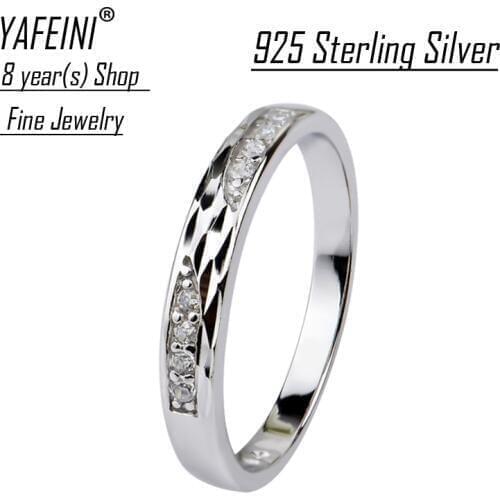 925 Sterling Silver Ring CZ Blink Rings For Women Man