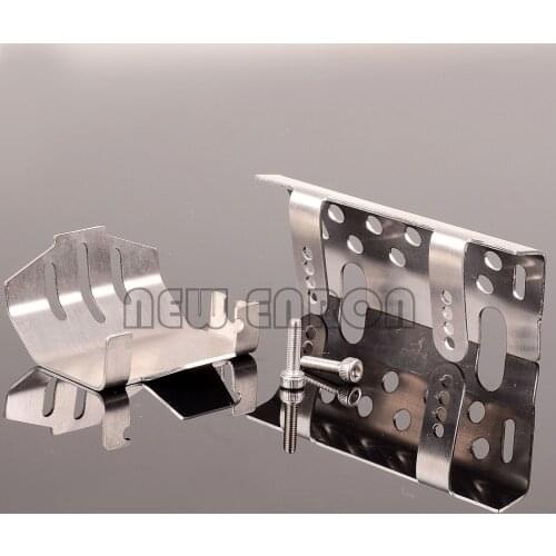 2Pc Stainless Steel Differential Fender & Bumper Bottom Protection For Traxxas TRX-4 TRX4 T4 NEW ENRON