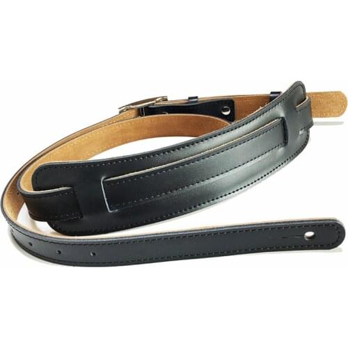 Leathers Saddle Leather Guitar Strap Shoulder Pad Adjustable Comfortable Soft Backing Belt for Acoustic Electric Guitar Bass