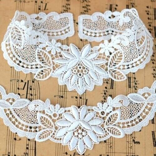 Lace accessories dress lace White water soluble embroidery