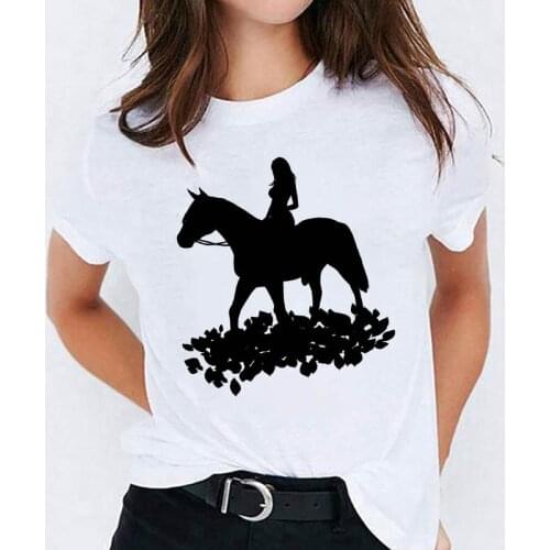 Summer T-shirts 2021 Fashion 90s Animal Graphic Female T-shirt harajuku tops White Short Sleeve tee shirt femme Plus Size 3XL