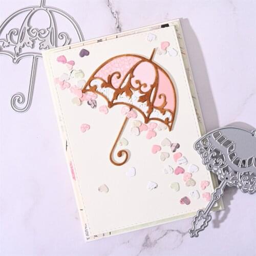 Girls Umbrella With Lace Metal Cutting Dies Stencil Template For DIY Embossing Paper Photo Album Gift Cards Making Scrapbooking
