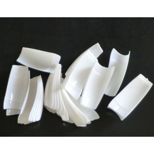 Natural Acrylic White Korean Style Artificial Tips Nail Art 500tips/Pack 10 Sizes Acrylic French Nail Art Tips
