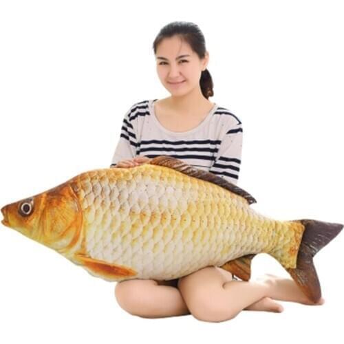3D creative toy large 120cm fish carp plush toy soft throw pillow,birthday gift w0939