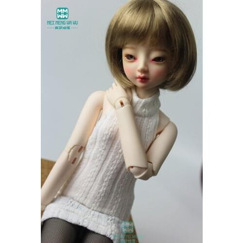 Clothes for doll fits 43-45cm 1/4 BJD doll fashion halter sweater white, black, grey, pink