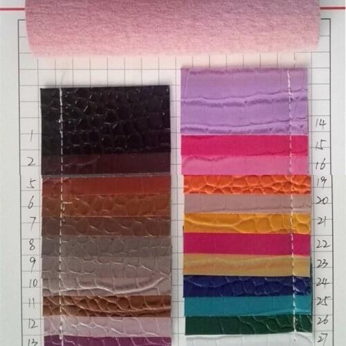 Wholesale 10 yards roll PVC alligator leather fabric material