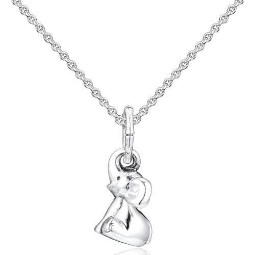 Fits for Pandora Beads Bracelets Elephant Charms 100% 925 Sterling Silver Jewelry Free Shipping