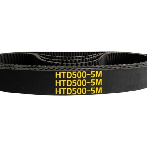 Arc HTD 5M Timing belt C=500 width10/15/20/25mm Teeth 100 synchronous Belt 500-5M