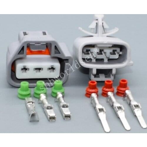 Shhworldsea 3 Pin Water Wiper Motor Plug Auto Waterproof Cable Female Male Connector 6189-0193 For Toyota