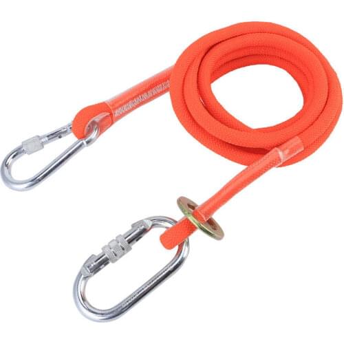 1.6m/3m Aerial Work Safety Belt Rope Outdoor Construction Insurance Lanyard Protective Survival Rope with Hook Fall Protection