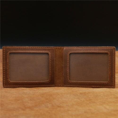 Super Slim Wallet 100% Genuine Leather Mini Credit Card Wallet Purse Card Holders Men Wallet Thin Small