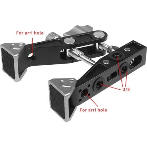 Heavy Duty Camcorder Clamp Mount Table Kit for Cameras Studio Photographer Flashlight Travel Outdoor Filming Shooting Recording