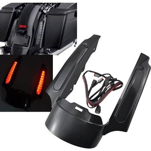 LED Taillight Rear Fender Extension Fascia For Harley Touring Electra Road Street Glide Ultra 09-13 FLHR FLTR FLHX Motorcycles