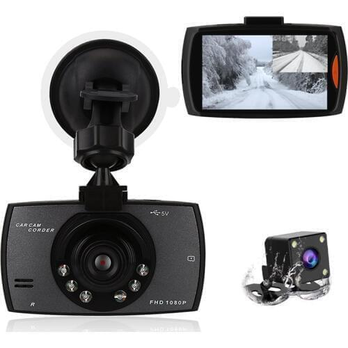 Car Dashcam with WiFi and rear view camera G30 WiFi Car Dash Cam Two cameras Car auto Dvr ,Ainina Car video registrator recorder