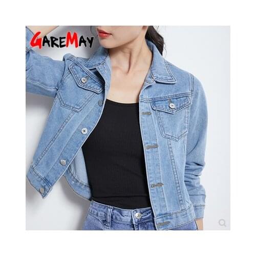 2021 Women Denim Jacket Spring Coats Bomber Candy Color Loose Casual Urban Short Basic Jean Jacket Female Red Pink Woman Clothes