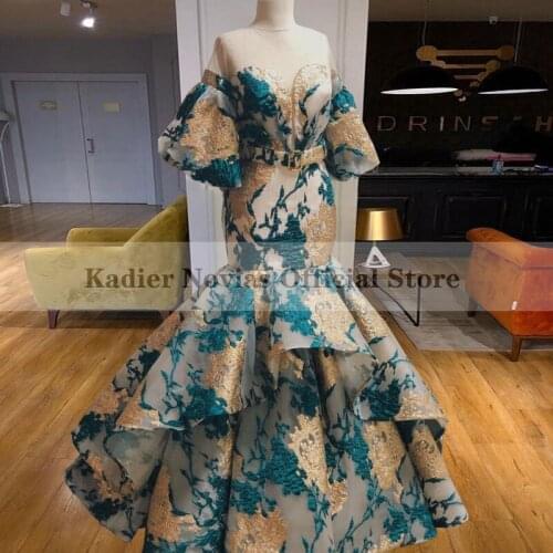 Long Mermaid Arabic Organza Evening Dresses 2021 Lace Up Off Shoulder Prom Dress vestidos de noche vestidos de fiesta