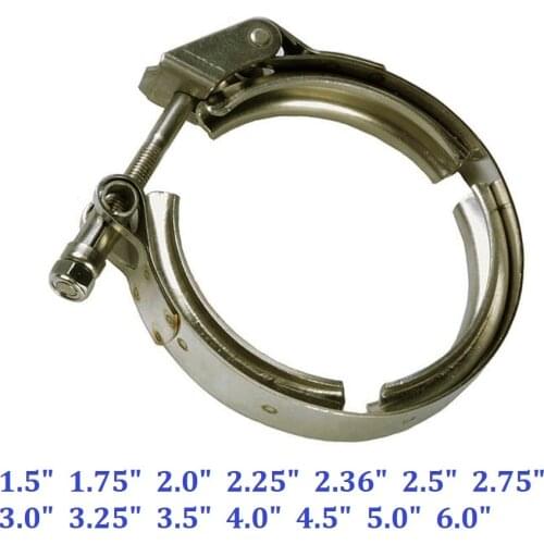 ZUCZUG 1.5 inch to 6.0 inch Quick Release V Band Clamp Stainless steel 304 exhaust down pipe--clamp