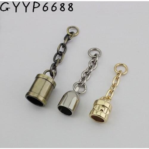 10pcs 5colors fringe metal Chain bell tassel pendant handbag tassel cap hanger hardware bags accessories screw connector hanger