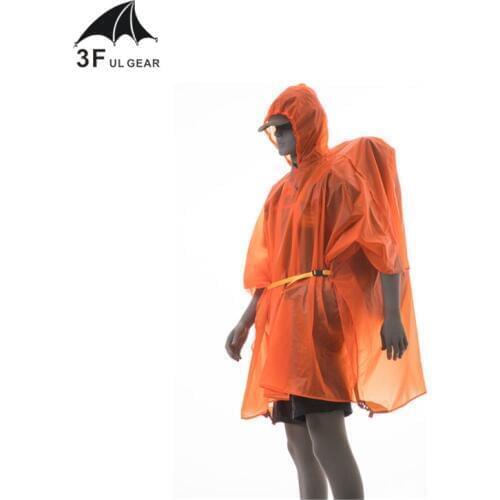 3F UL GEAR Single Person Ultralight Hiking Cycling Raincoat Outdoor Awning Camping Mini Tarp Sun Shelter 15D Silicone