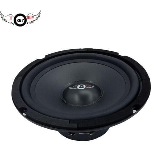 Car Speaker 8 Inch 4 Ohm Rubber Edge Polyethylene Plastic Cone Mid-Range Louder Full Range Speakers 100 mm Big Magnetic Steel