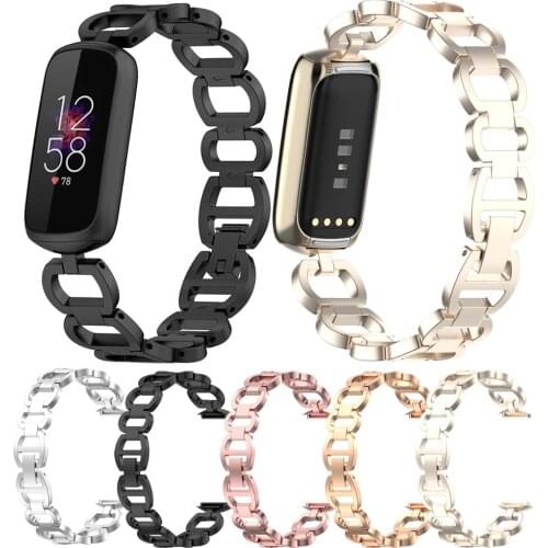 Stainless Steel Band Chain For Fitbit Luxe Metal Watch Wrist Strap Loop For Fitbit Luxe Bracelet Correa