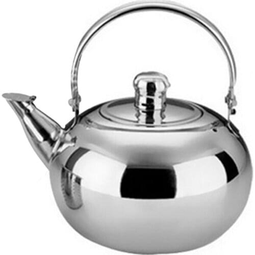 1/1.5./2L Stainless Steel Teapot Coffee Pot Kettle With Tea Leaf Infuser Filter Coffee Maker Large Capacity Kung Fu Opportune
