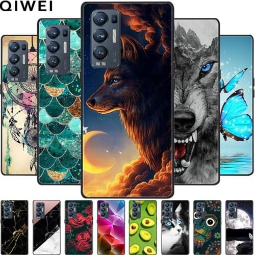 For OPPO Find X3 Neo 5G Case 6.55'' Cute Soft Silicone Cover For OPPO Find X3 Neo CPH2207 X3Neo Phone Cases X 3 Neo Black Shells