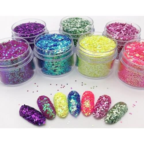 Holographic Glitter Nail Art Shinny Sequins For Nails Accesorios Glitter Ongles Manicure Gel Nail Polish Decoracion Uñas