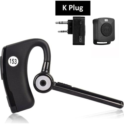 Walkie talkie Bluetooth Headset For Kenwood Wireless PTT Earphone For BaoFeng UV-82 UV-5R 888S UV5R Two Way Radio Moto Bike