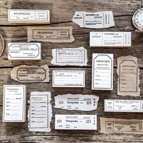 Italy Paris London bus ticket wooden rubber stamp scrapbooking DIY cards decorative wood stamp INS style hobby craft
