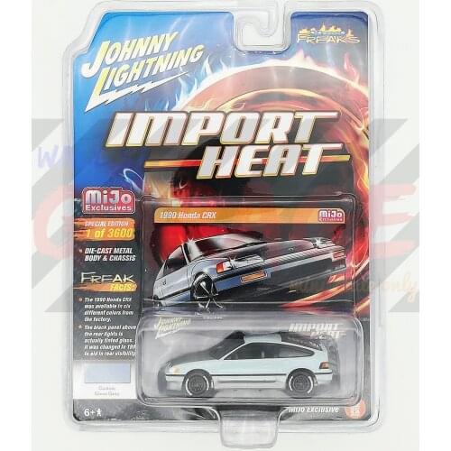 Johnny Lightning 1:64 1990 Honda CRX Diecast Collection of Die-casting Simulation Alloy Model Children Toys