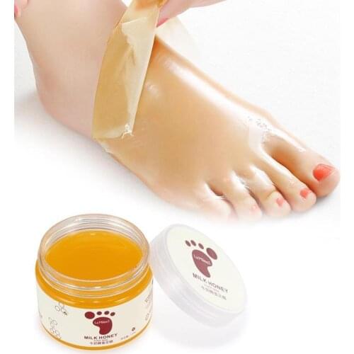 Honey Milk Foot Wax Feet Mask Moisturizing Hydrating Nourishing Whitening Skin Care Peel Off Dead Skin Exfoliating Anti-dry Mask
