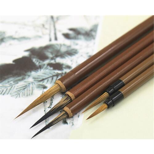 Hook Line Pen Brush Pen Scriptliner Set Chinese Traditional Painting Chinese Calligraphy Practice Weasel Hair Brush Pen