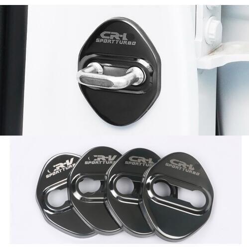 Stainless steel for Honda CRV 2017 2018 2019 Car Accessories door lock buckle protector cover trim stickercar styling