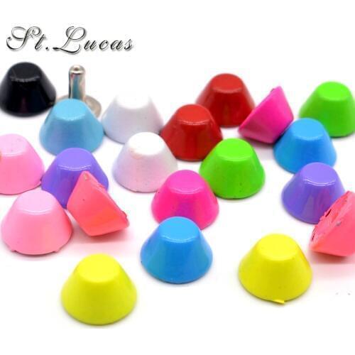 New fashion 100sets/lot punk metal rivets screw knob tip rivets handbag belt shoes crafts buckles accessories DIY handmade