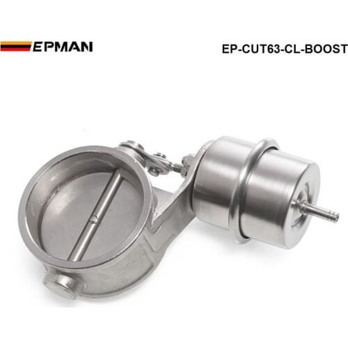 NEW Boost Activated Exhaust Cutout / Dump 63MM CLOSED Style Pressure: about 1 BAR For BMW e46 EP-CUT63-CL-BOOST