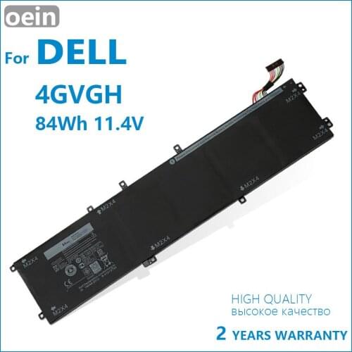 Oein Genuine 4GVGH Laptop Battery for DELL Precision 5510 XPS 15 9550 series 1P6KD T453X 11.4V 84WH