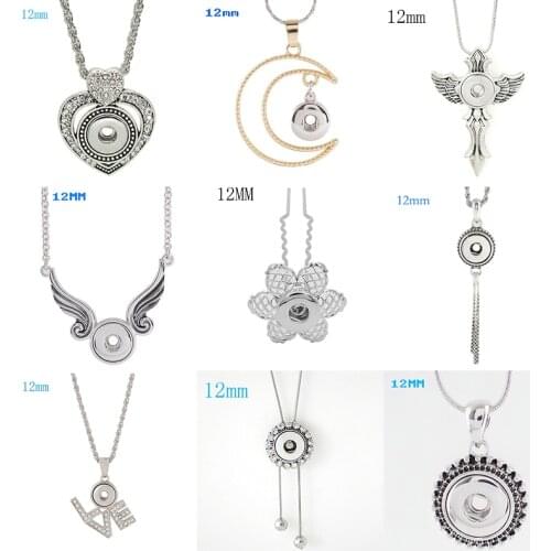 12mm Snap Button Necklace DIY Jewelry KD3211