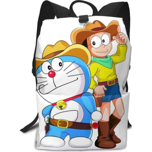 Shizuka Nobita From Doraemon printing school backpack Large-capacity orthopedic schoolbag for Laptop backpacks teen school bags