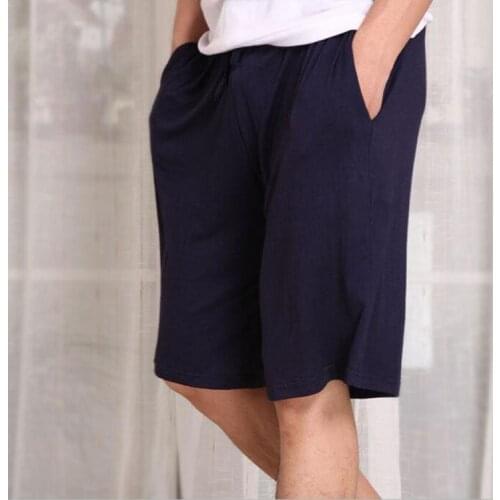 Summer Plus Size Shorts Mens Modal Casual Home Loose Five-point Pants Thin Mens Sleepwear Pajama Shorts Men Middle Pants