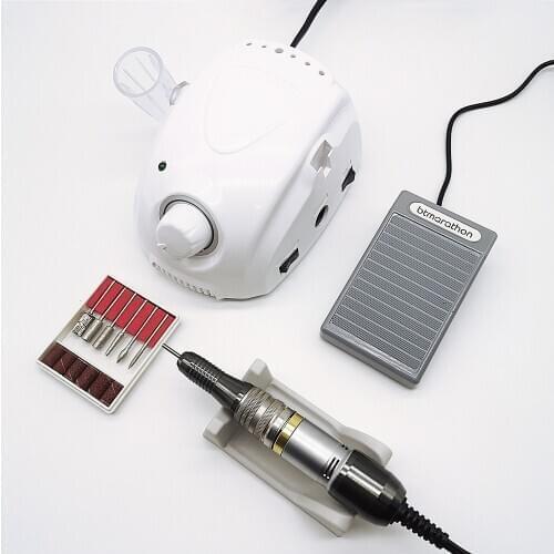 Strong 210 Electric Nail Drill Micro Motor BTMARATHON Handpiece Set 35000RPM Manicure machine Nail File Bit Nail Art Equipment